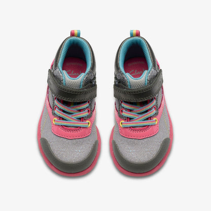 Clarks Kids Tidal 2 Myth Toddler Silver