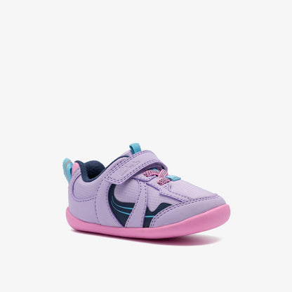 Clarks Kids Roamer Hero Toddler Lilac Combination