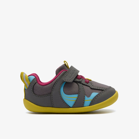Clarks Kids Roamer Hero Toddler Dark Grey Combination