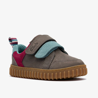 Clarks Kids Cove Pop Toddler Grey