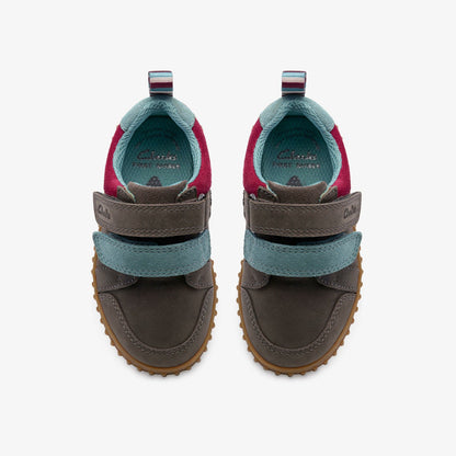 Clarks Kids Cove Pop Toddler Grey