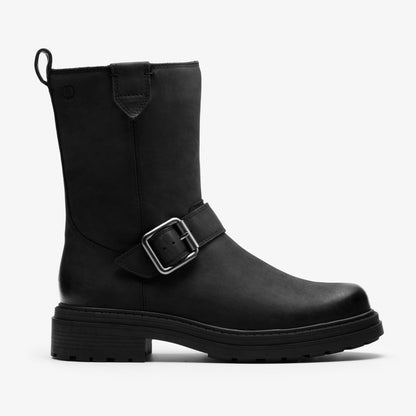 Clarks Women Orinoco 3 Bay Black Leather