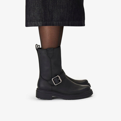 Clarks Women Orinoco 3 Bay Black Leather