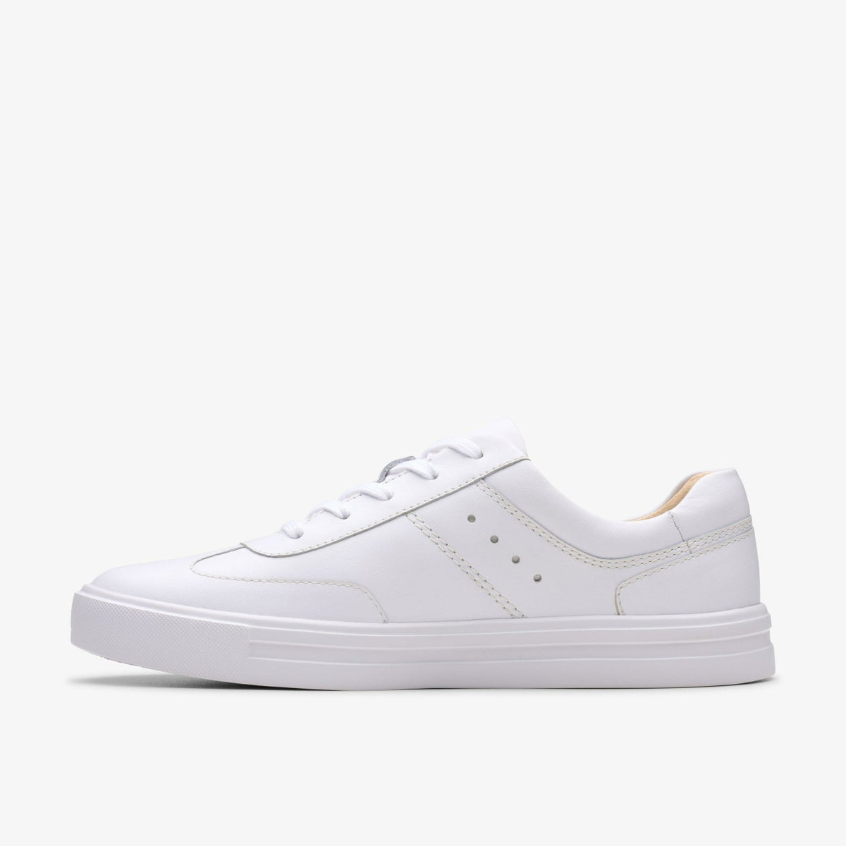 Clarks Women Makea Court White Leather