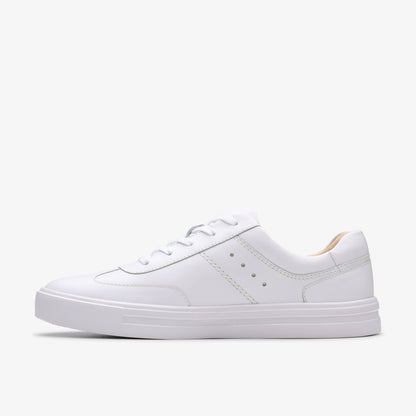 Clarks Women Makea Court White Leather