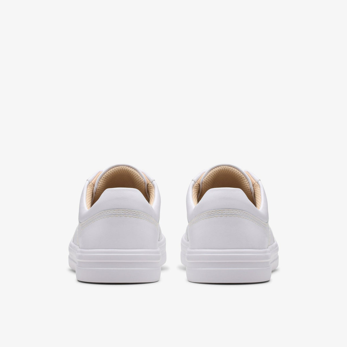 Clarks Women Makea Court White Leather