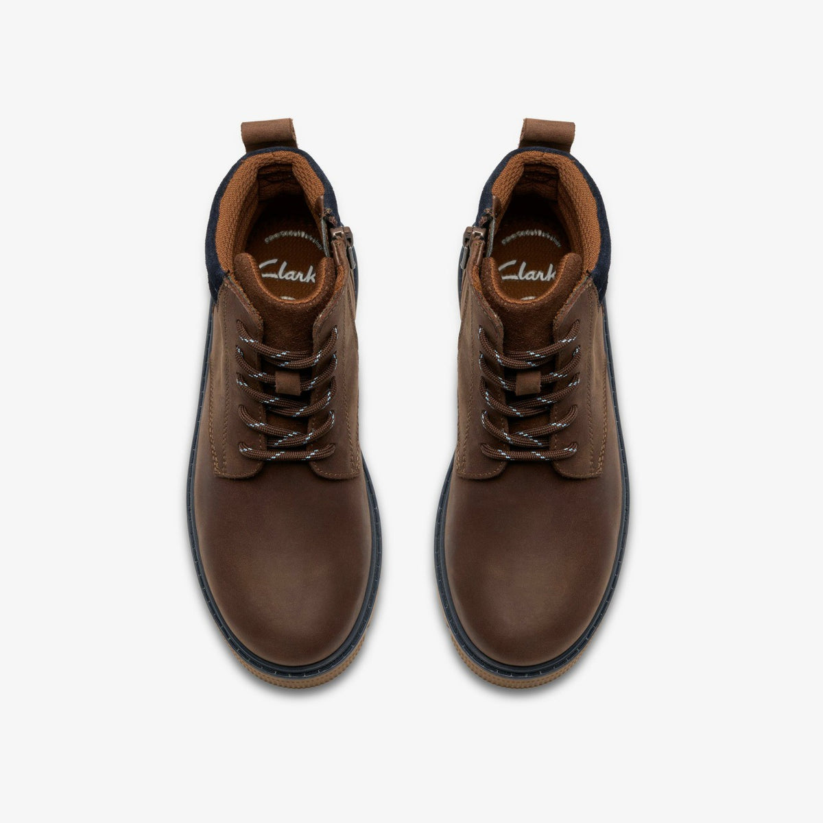 Clarks Kids Lorcam Trail Older Dark Brown