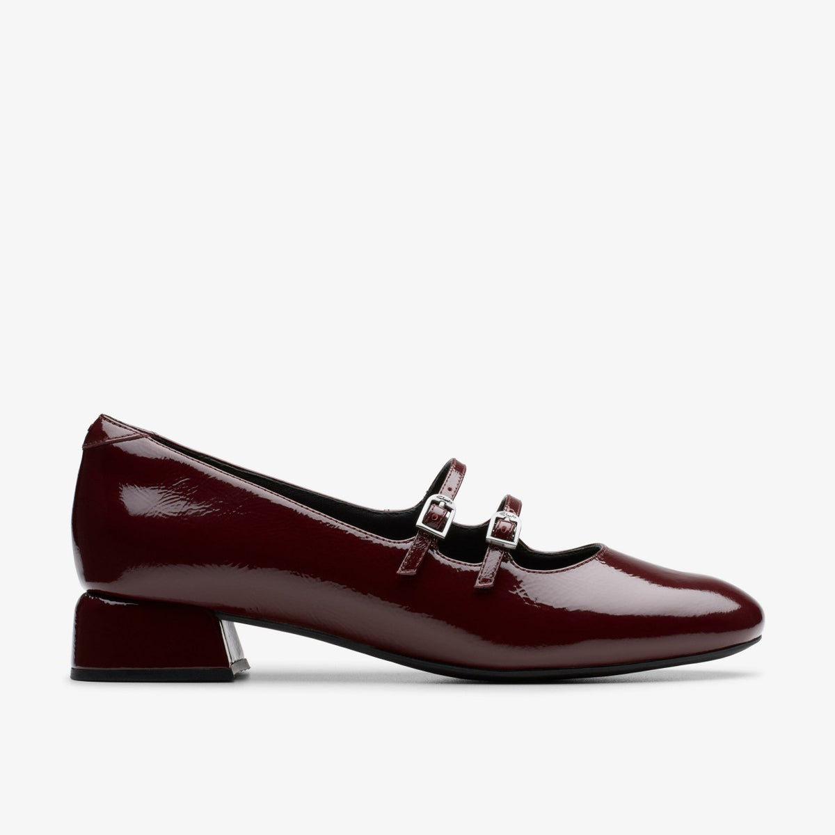 Clarks Women Daiss 30 Shine Burgundy Patent