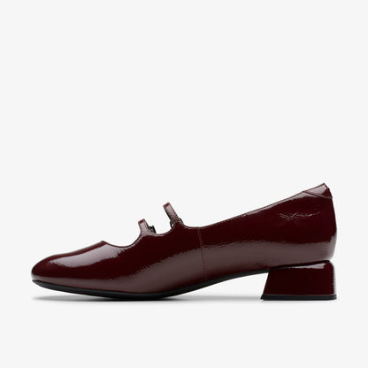 Clarks Women Daiss 30 Shine Burgundy Patent