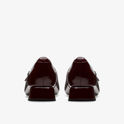 Clarks Women Daiss 30 Shine Burgundy Patent