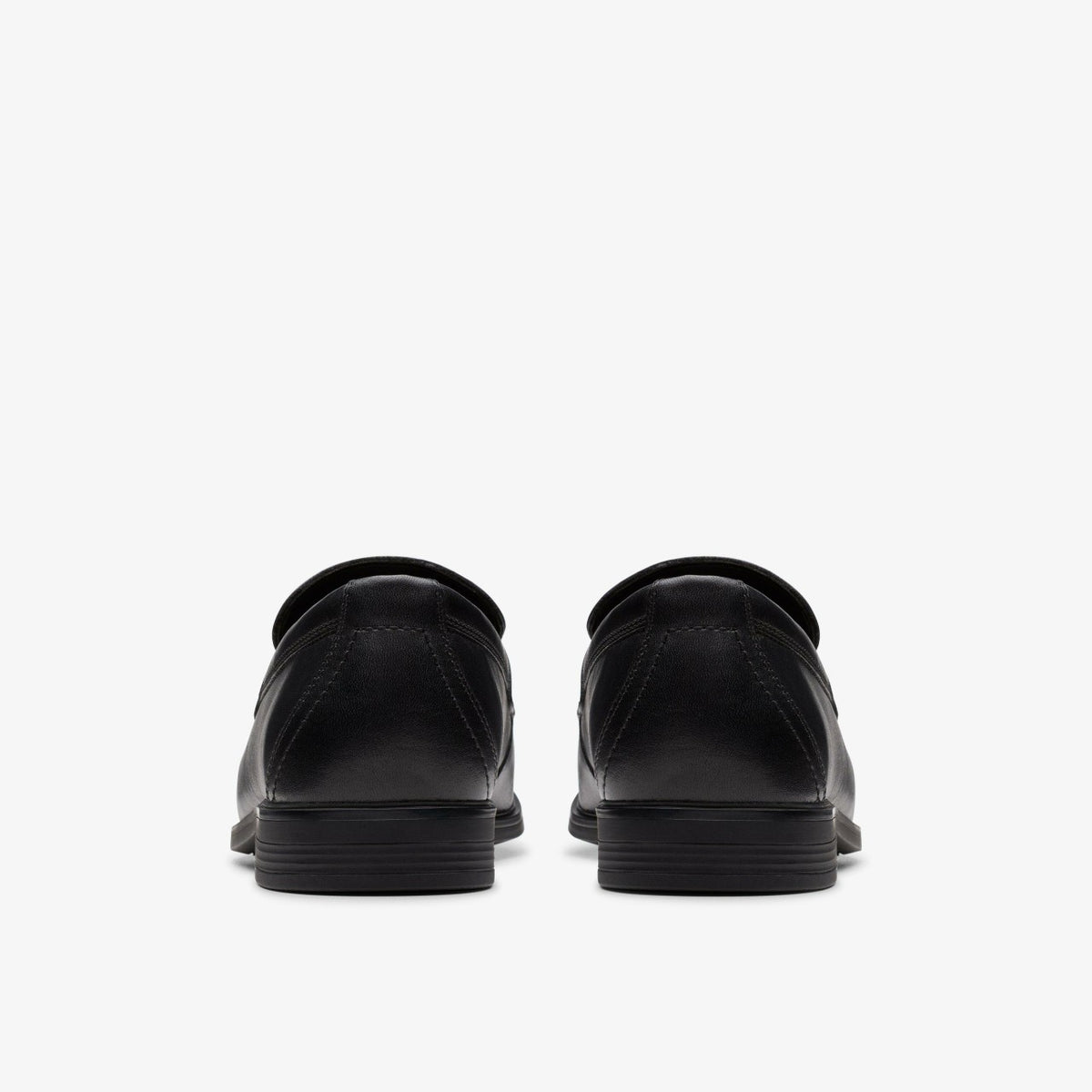 Clarks Kids Jonwin Craft Youth Black Leather