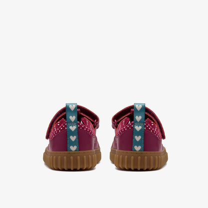 Clarks Kids Cove Glow Toddler Berry