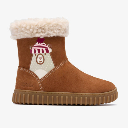 Clarks Kids Cove Warm Toddler Tan
