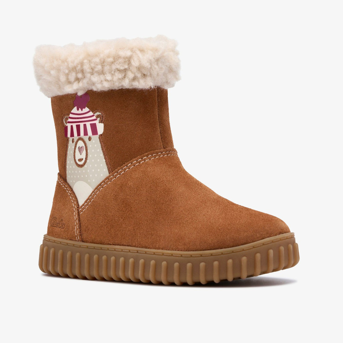 Clarks Kids Cove Warm Toddler Tan