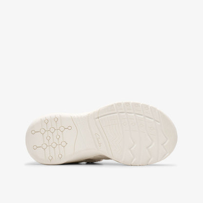 Clarks Kids Feather Pace Kid White