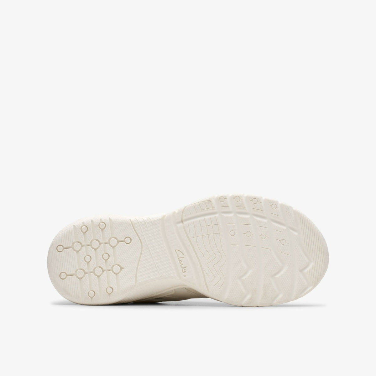 Clarks Kids Feather Pace Older White