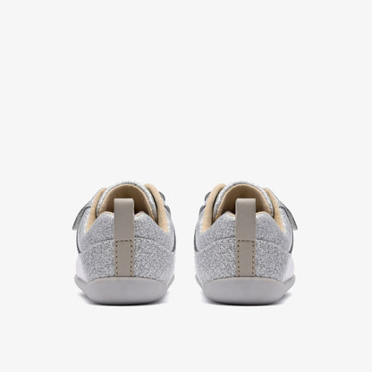 Clarks Kids Roamer Craft Toddler Silver Patent