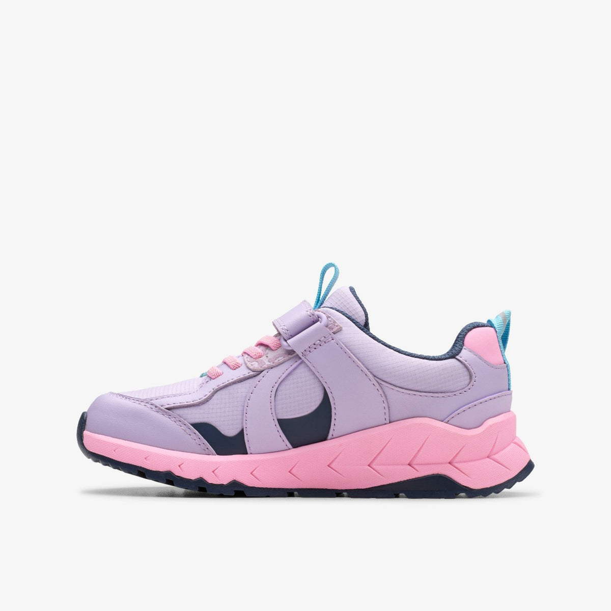 Clarks Kids Selva Hero Kid Lilac Combination