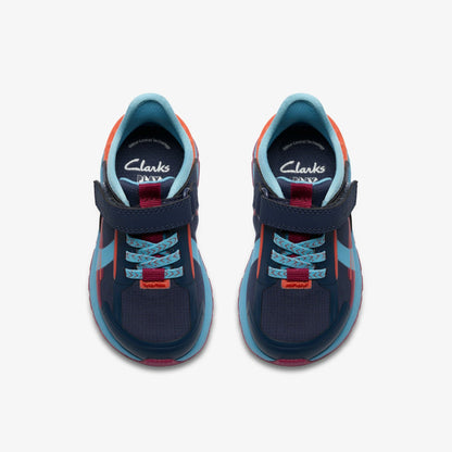 Clarks Kids Selva Lane Toddler Navy Combination