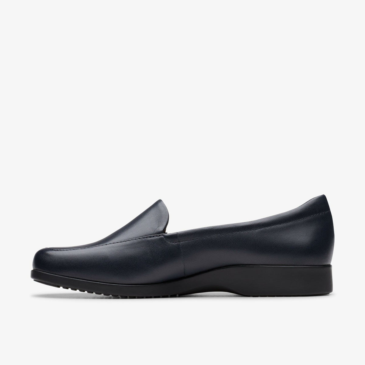 Clarks Women Georgia Loafer Navy Leather