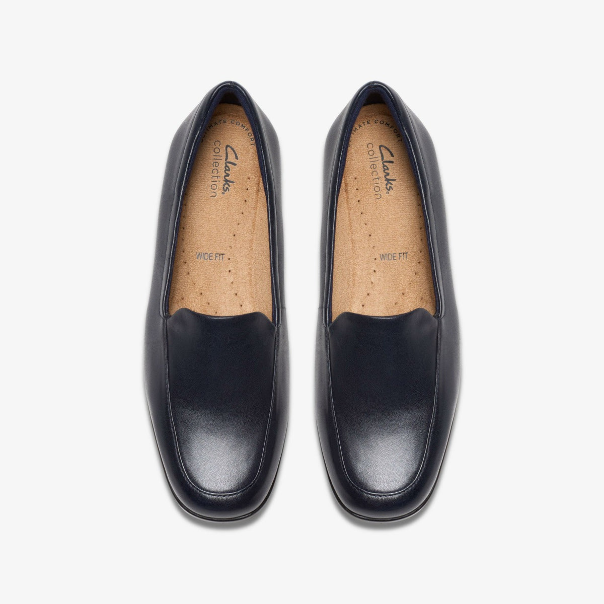 Clarks Women Georgia Loafer Navy Leather