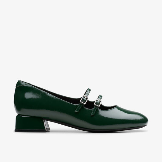 Clarks Women Daiss 30 Shine Dark Green