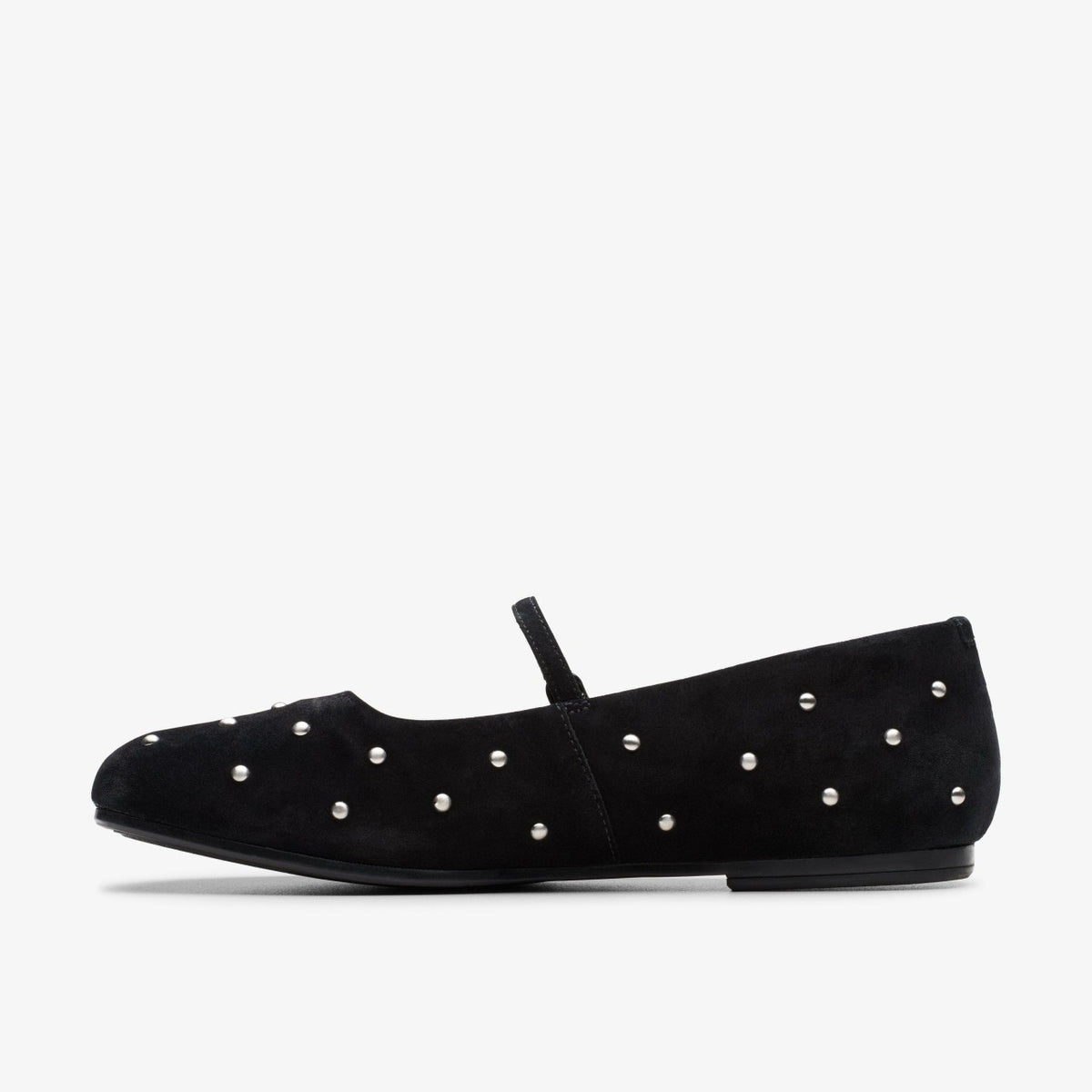 Clarks Women Livia Stud Black Suede