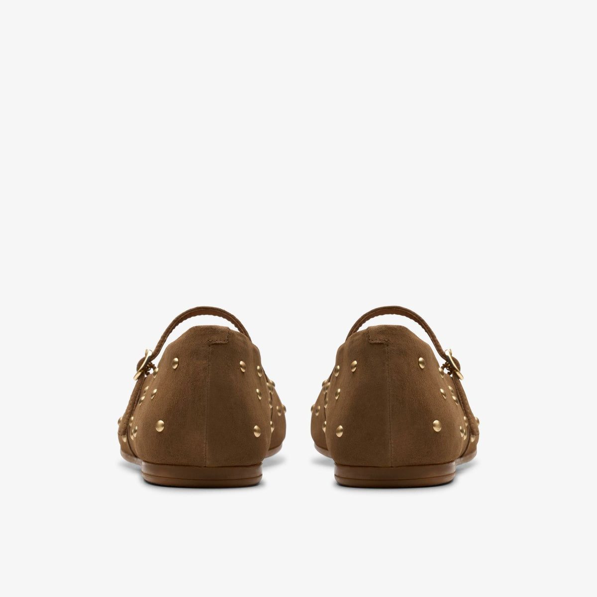 Clarks Women Livia Stud Walnut Suede