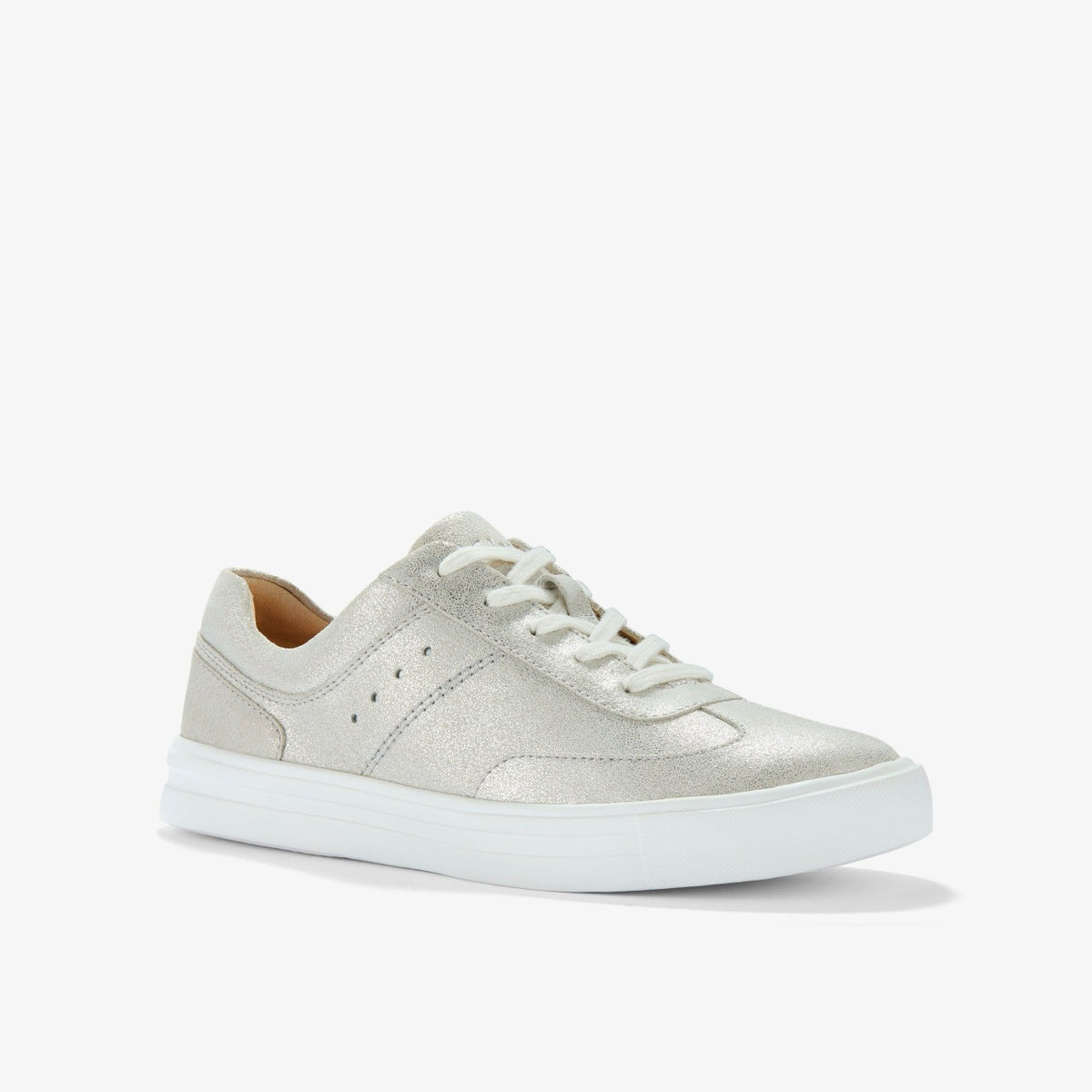 Clarks Women Makea Court Metallic Leather