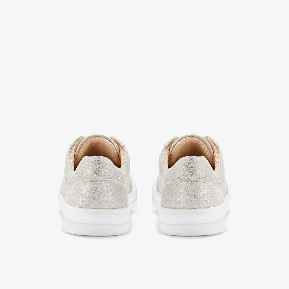 Clarks Women Makea Court Metallic Leather