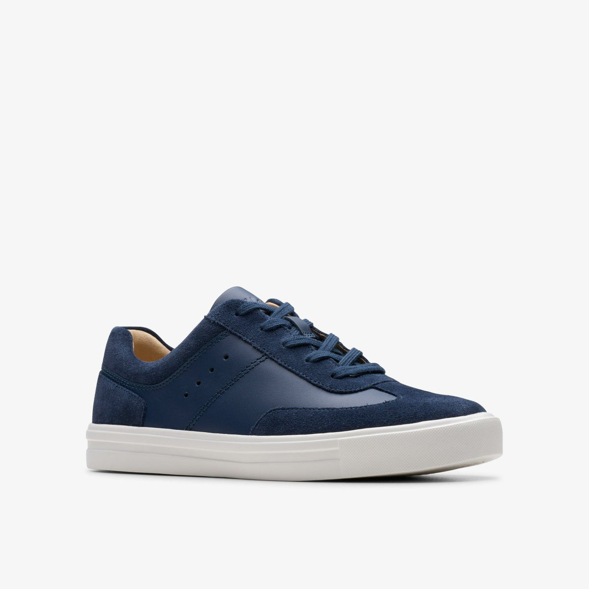 Clarks Women Makea Court Navy Leather