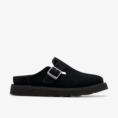 Clarks Women Solsbury Mule Black Suede