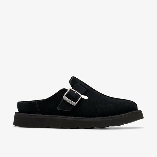 Clarks Women Solsbury Mule Black Suede