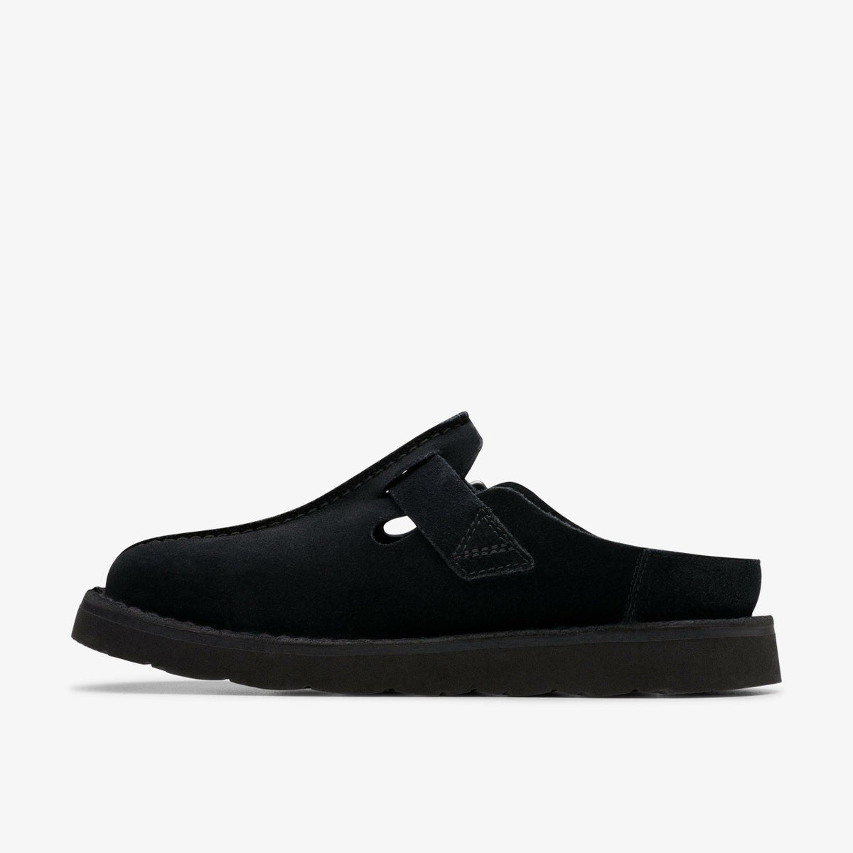 Clarks Women Solsbury Mule Black Suede