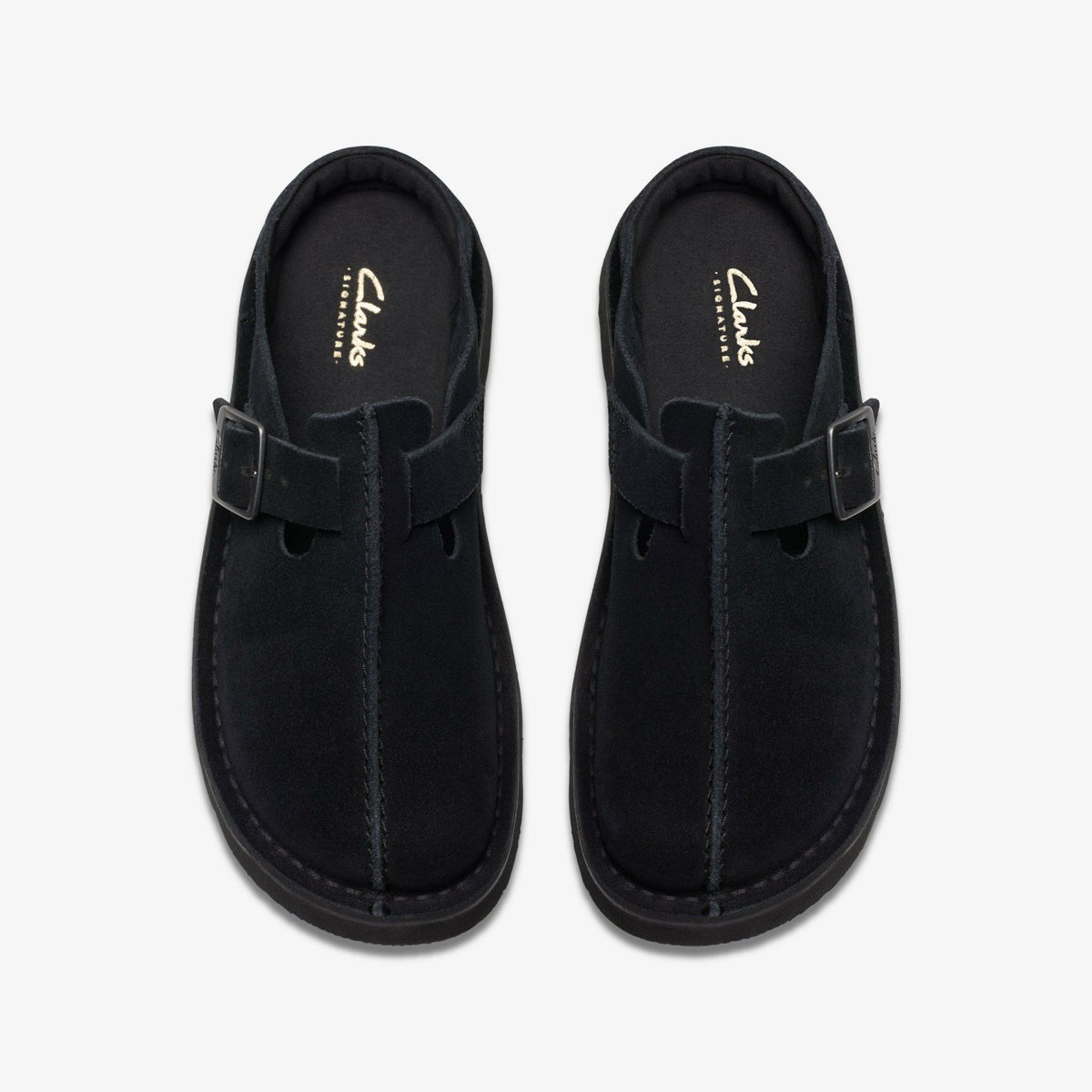 Clarks Women Solsbury Mule Black Suede
