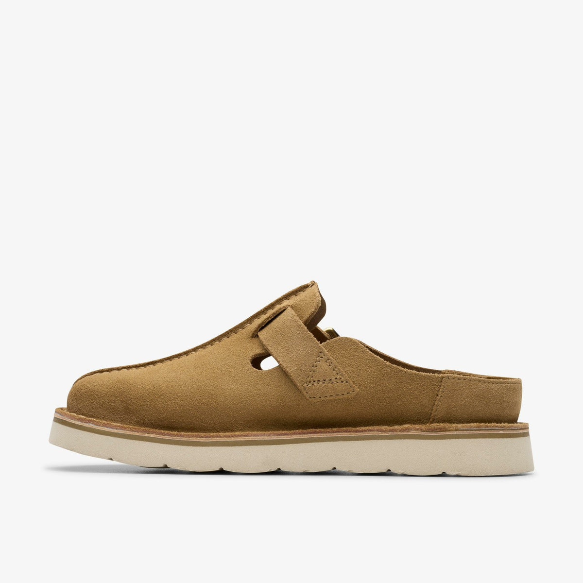 Clarks Women Solsbury Mule Dark Sand Suede