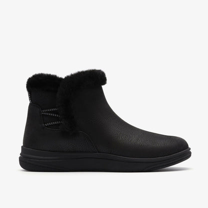 Clarks Women Brinkley Fur Black Combination