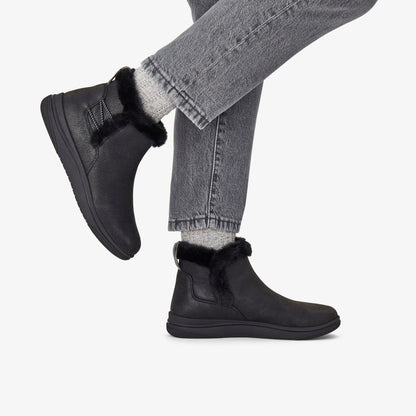 Clarks Women Brinkley Fur Black Combination