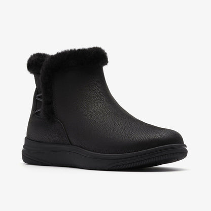 Clarks Women Brinkley Fur Black Combination