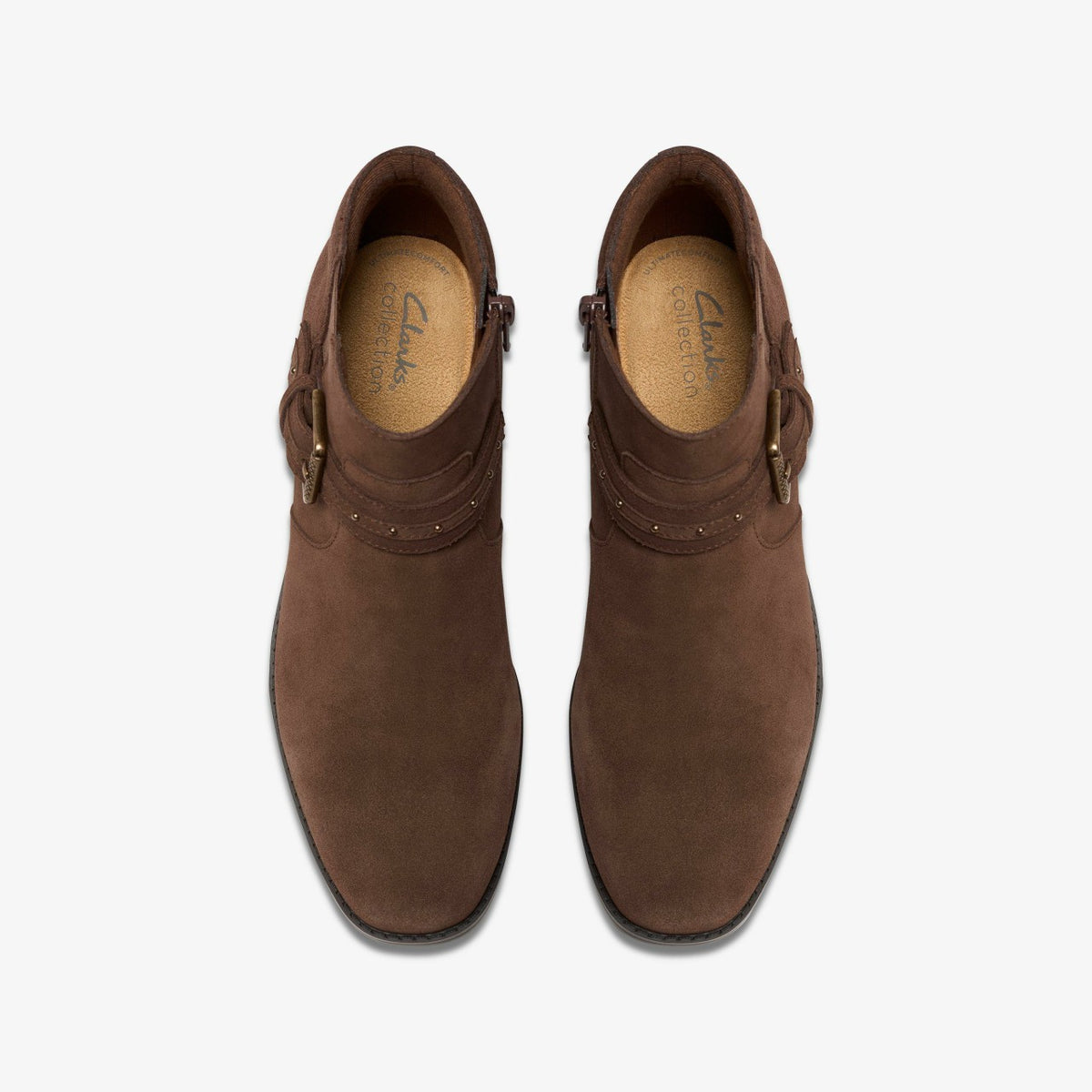 Clarks Women Danyelle Wish Brown Suede