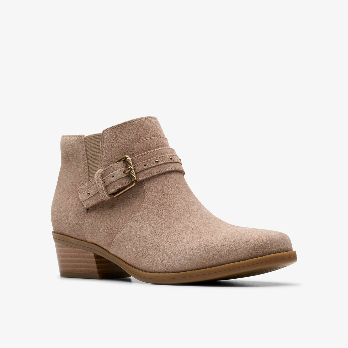 Clarks Women Danyelle Wish Light Taupe Suede