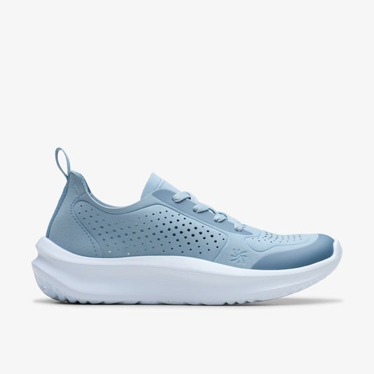 Clarks Women Solevana Tie Light Blue