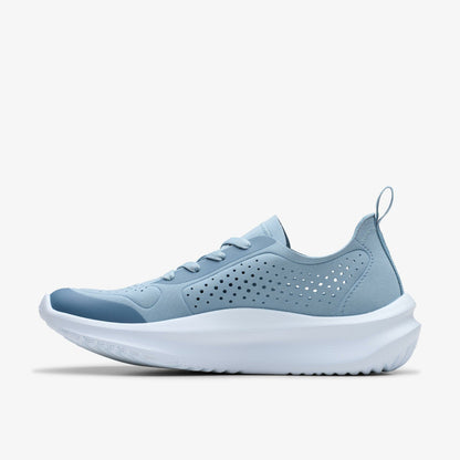 Clarks Women Solevana Tie Light Blue