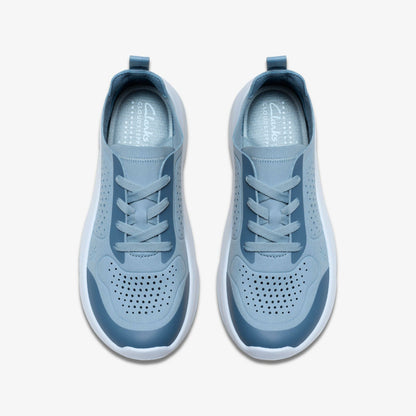 Clarks Women Solevana Tie Light Blue
