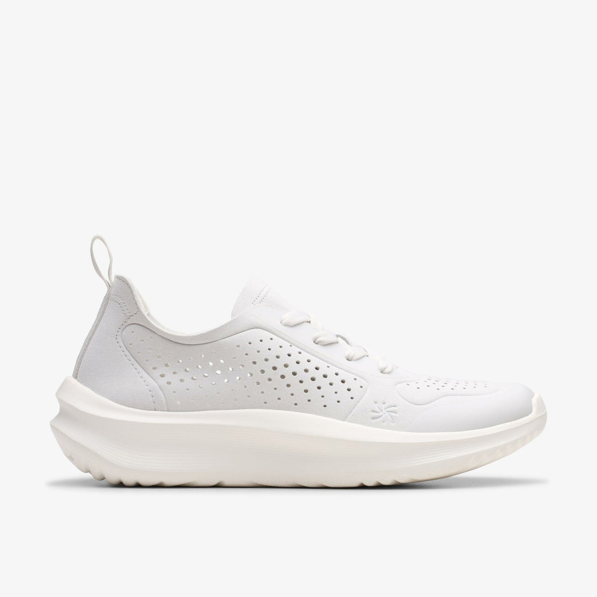 Clarks Women Solevana Tie Off White