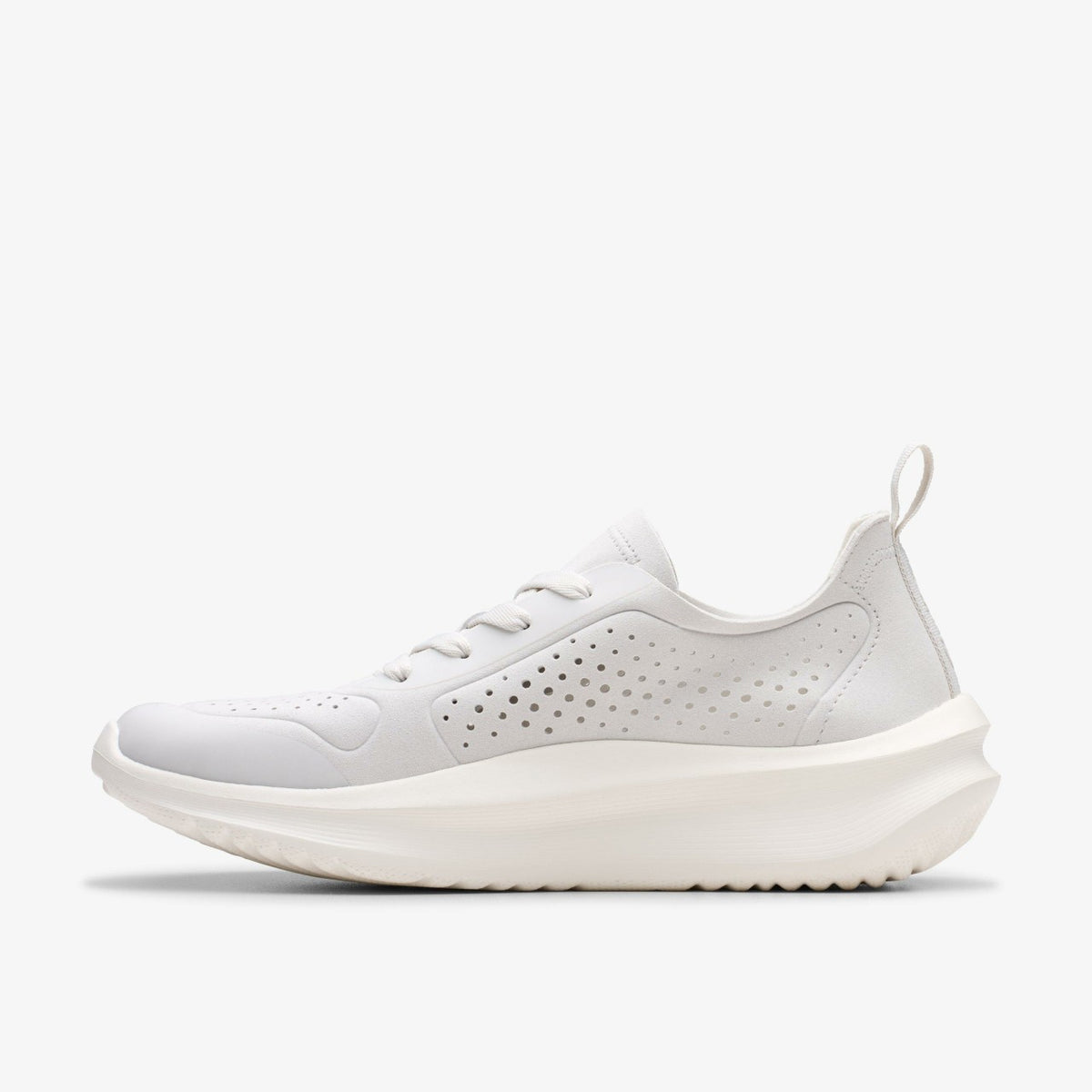 Clarks Women Solevana Tie Off White