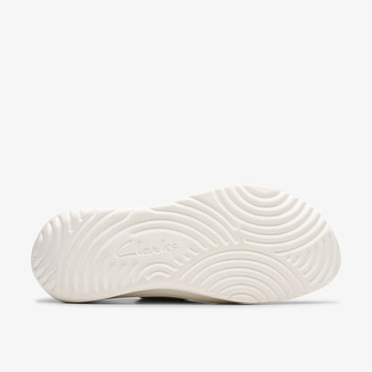 Clarks Women Solevana Tie Off White