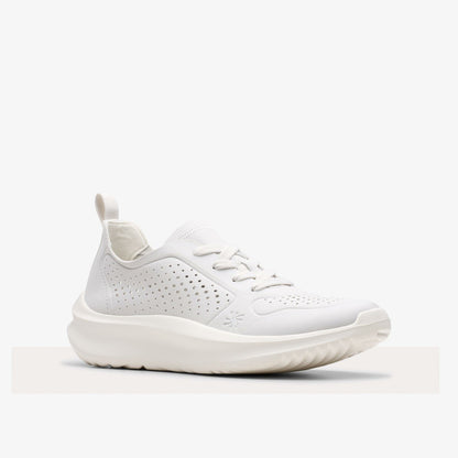 Clarks Women Solevana Tie Off White