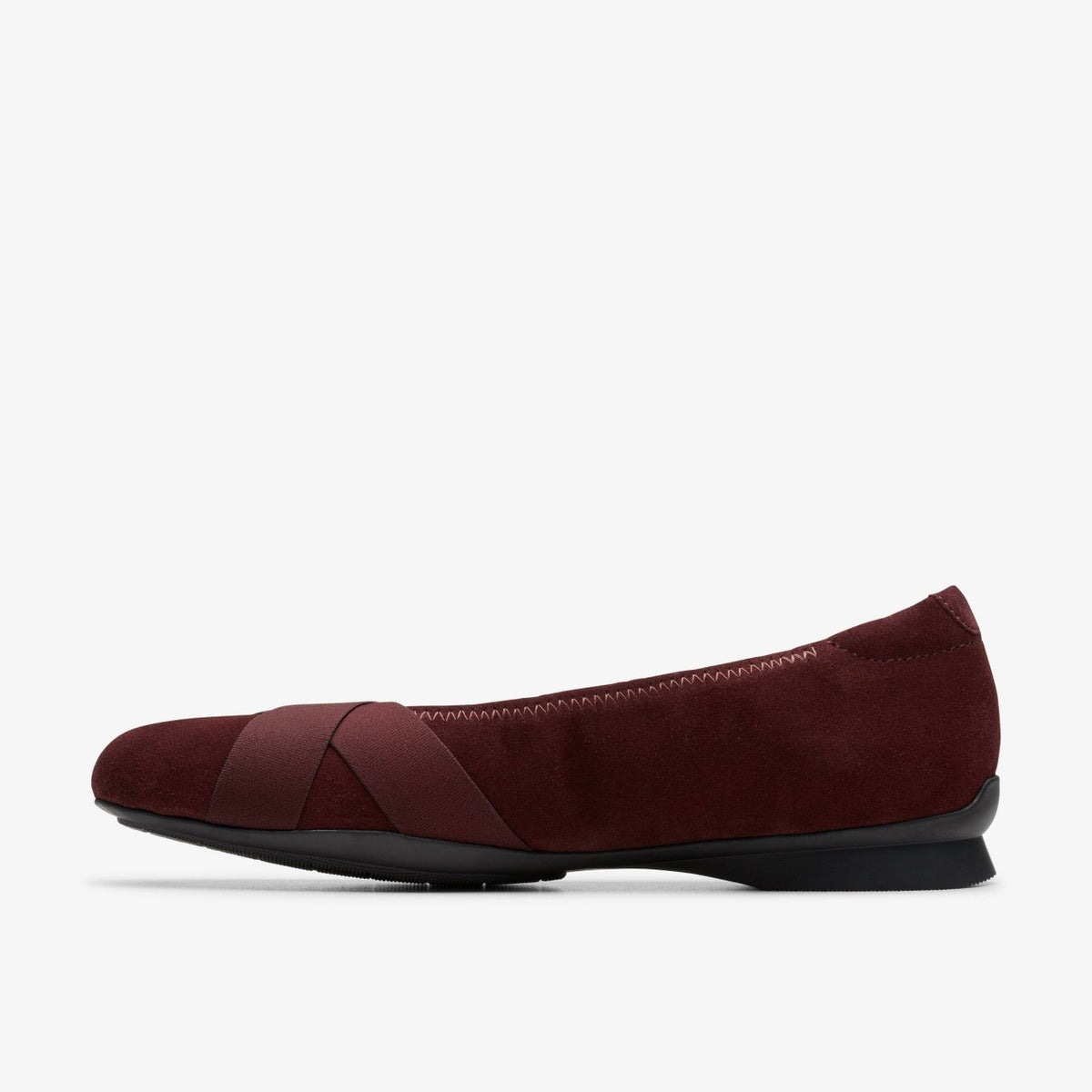 Clarks Women Jazmynn Gem Merlot Suede