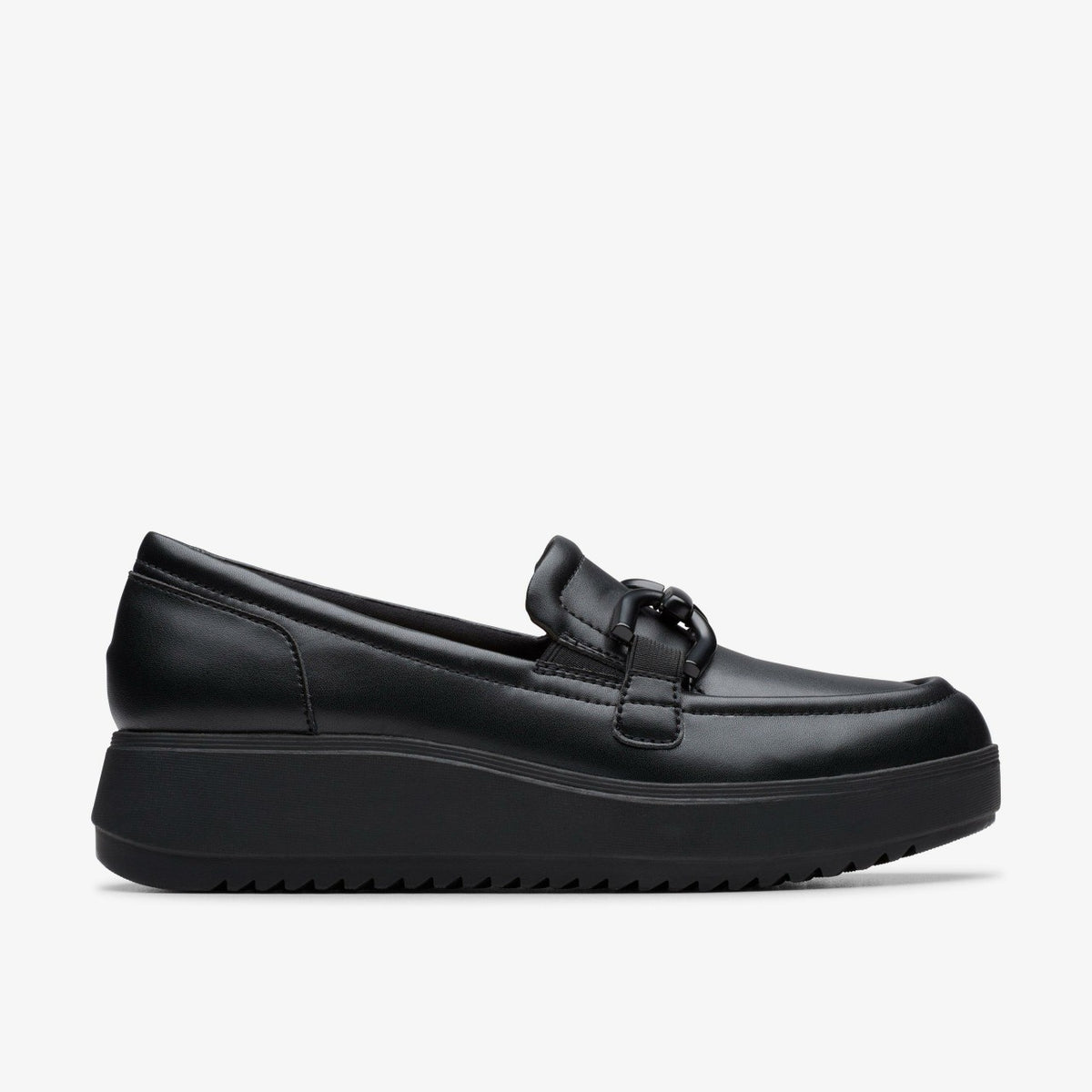 Clarks Women Zylah Top Black Leather